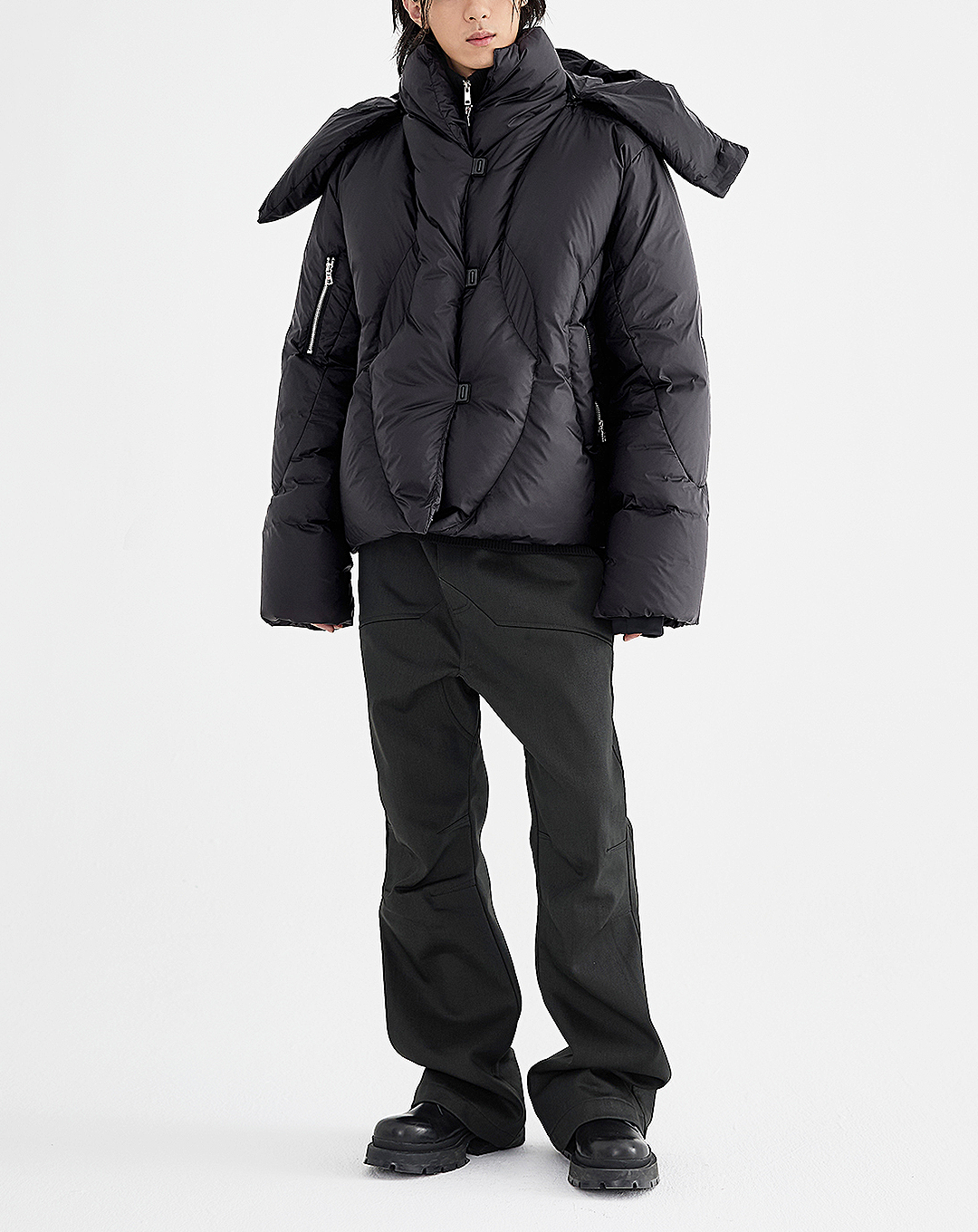 ♂Detachable Hood Down Jacket