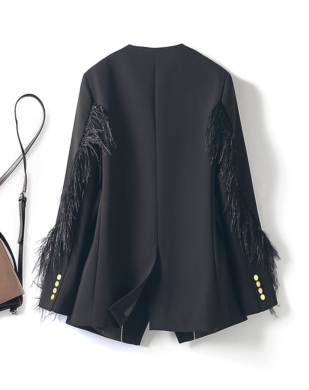 ♀Feather Sleeve Jacket