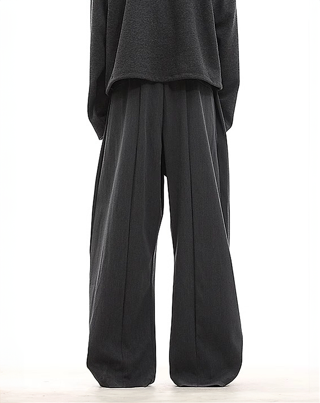 ♂Button Wide-Leg Pants