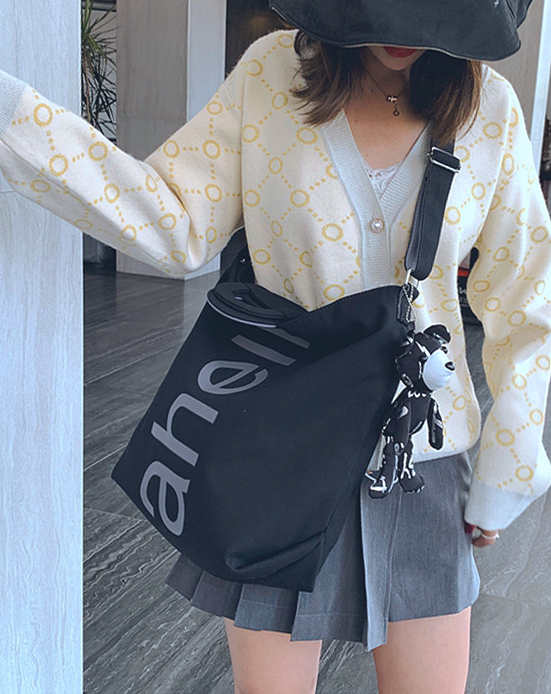 Big Logo Design Shoulder Bag
