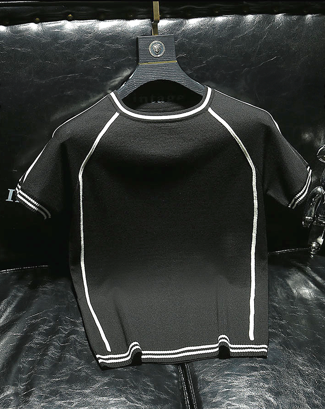 ♂Line Design Knit T-shirt