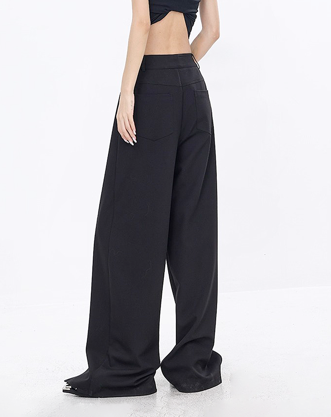 ♀V-Cut Draped Pants