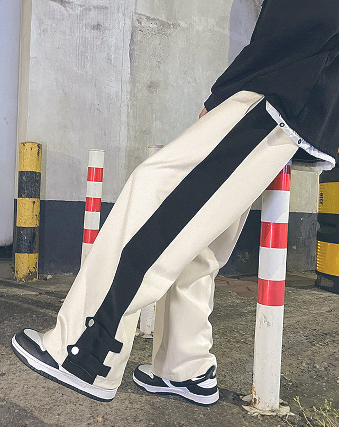 ♂Line Loose Button Pants