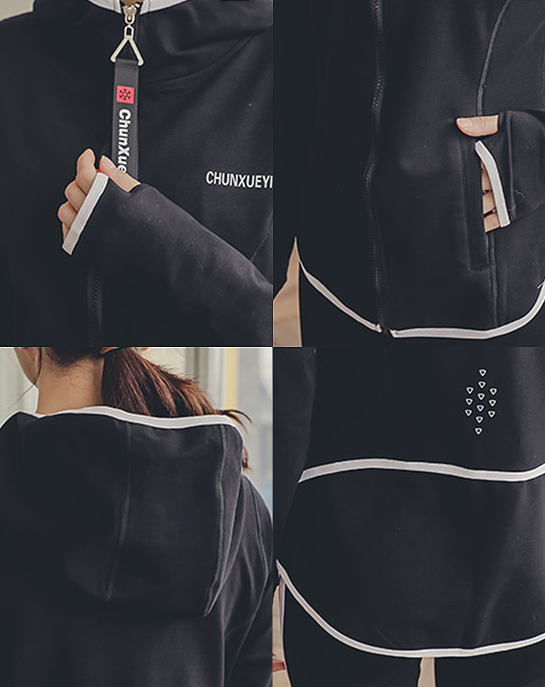 ♀Zip-Up Fit Hooded Jacket