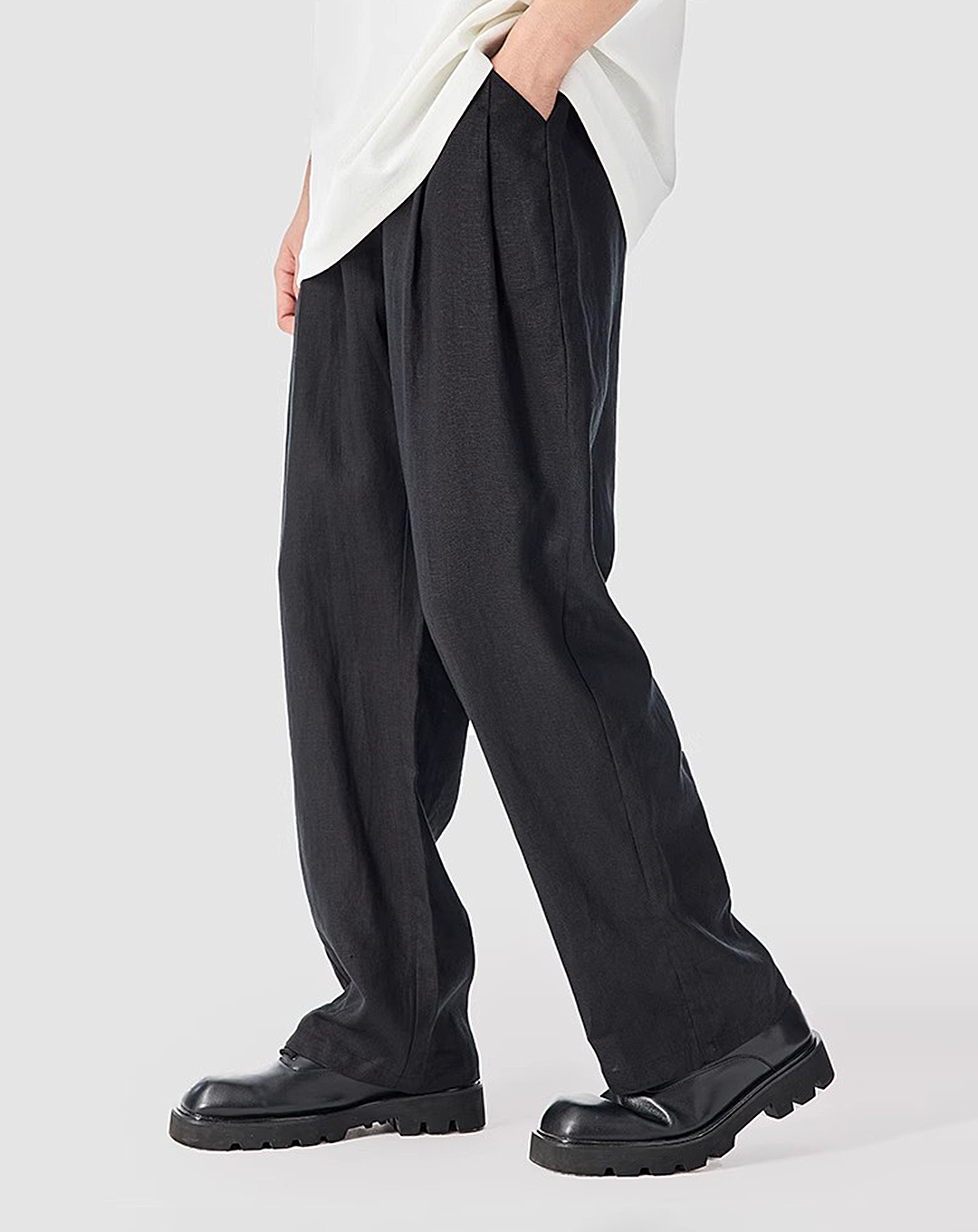 ♂Plain Straight Pants