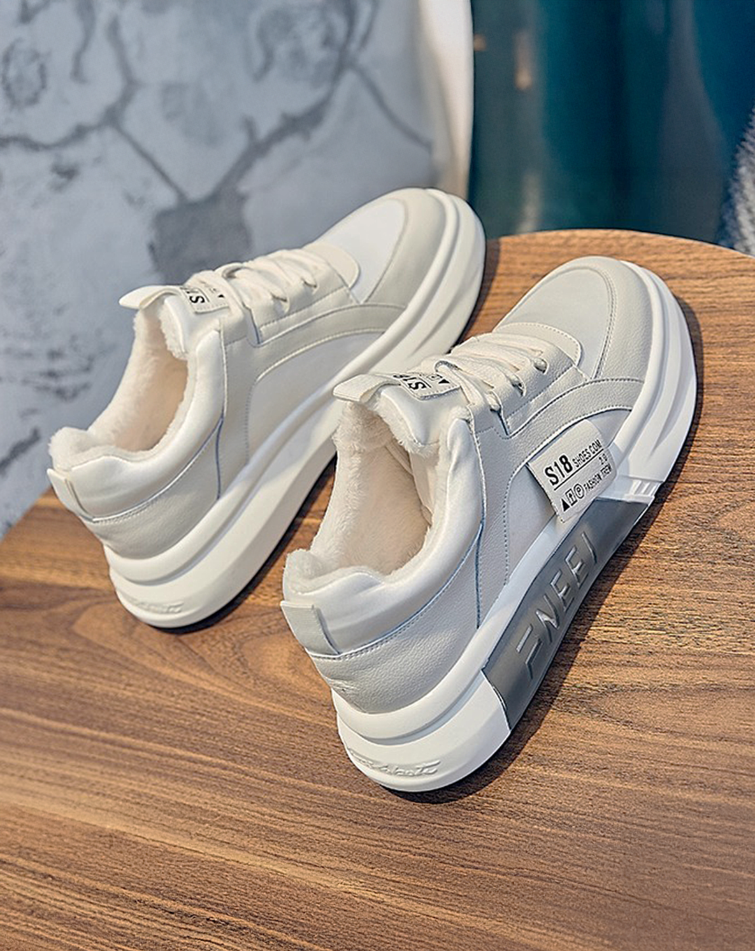 ♀本革/Double Tone Street Sneaker