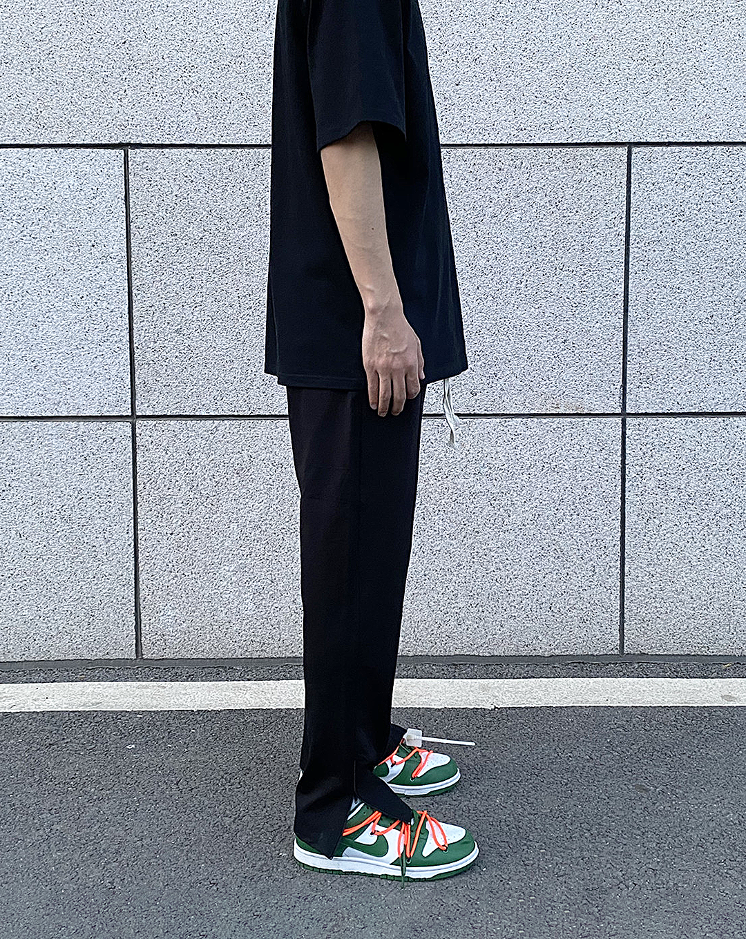 ♂Drawstring Side Slit Sweatpants