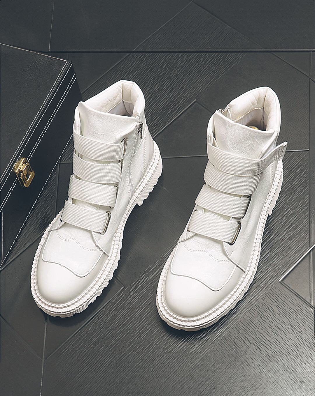 ♂♀Velcro Leather Boots