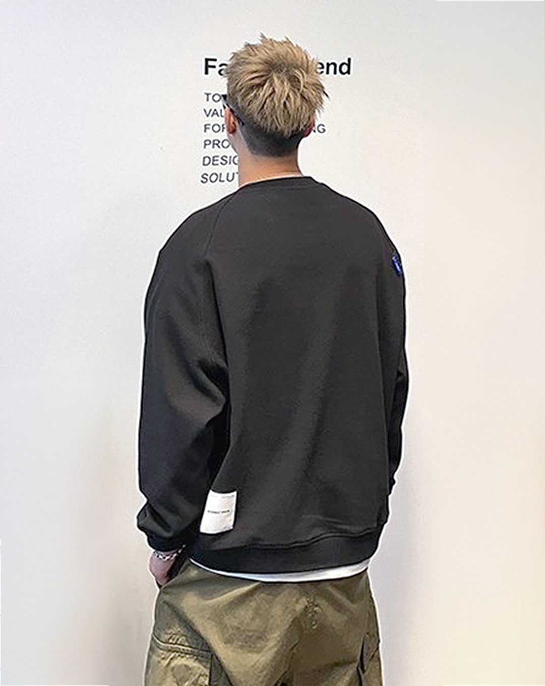 ♂Simple Slit Sweatshirt