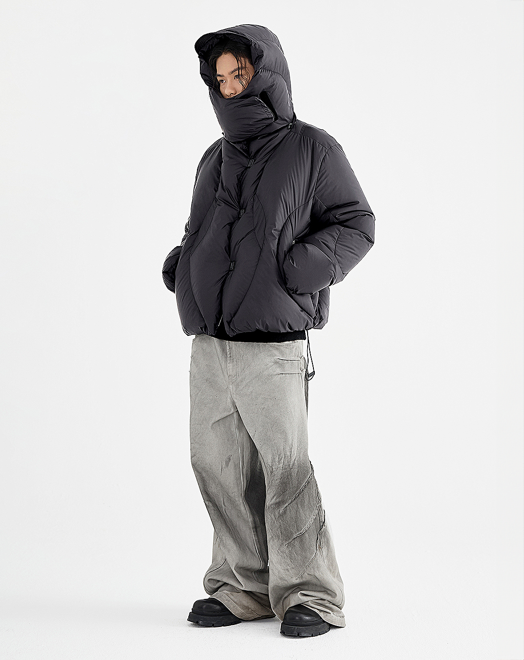 ♂Detachable Hood Down Jacket