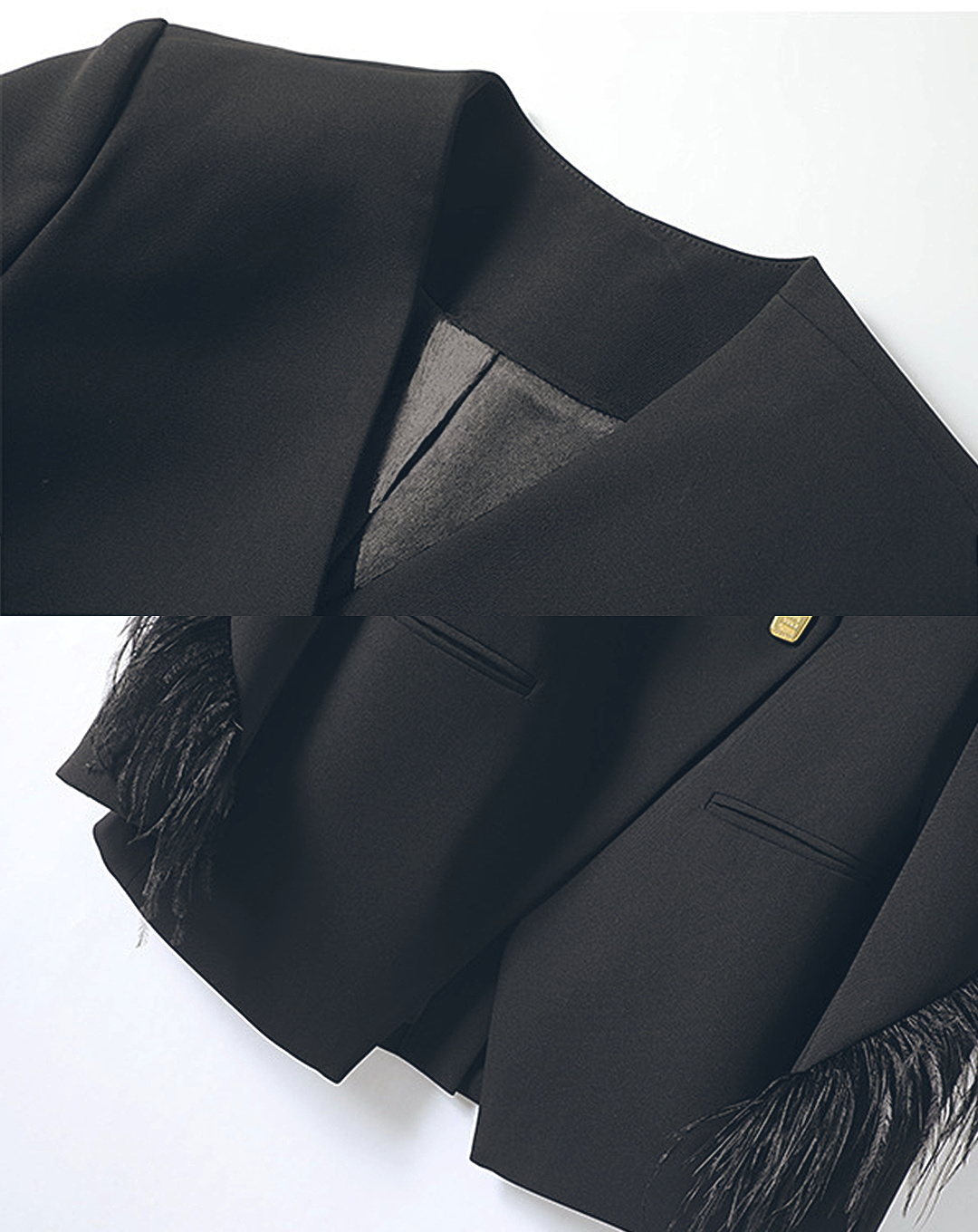 ♀Feather Sleeve Jacket