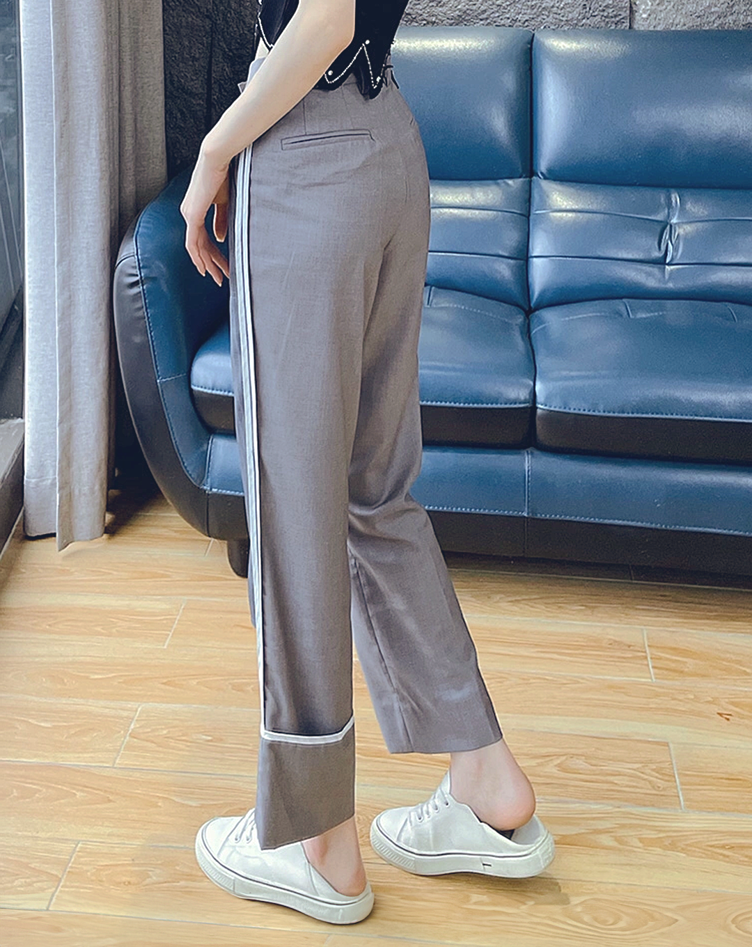 ♀Asymmetric Switching Pants