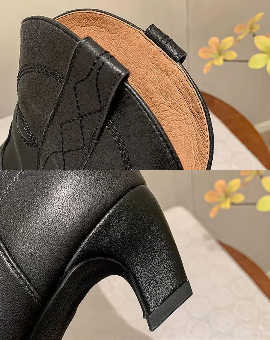 ♀本革/Leather Western Boots