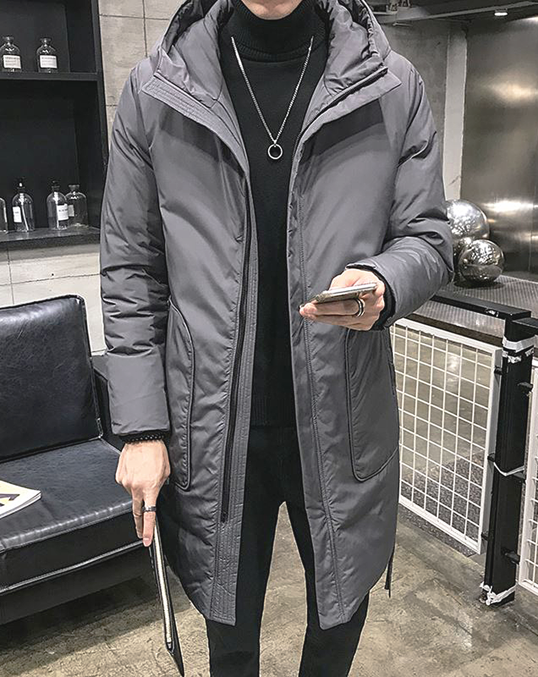 ♂Hooded Down Coat