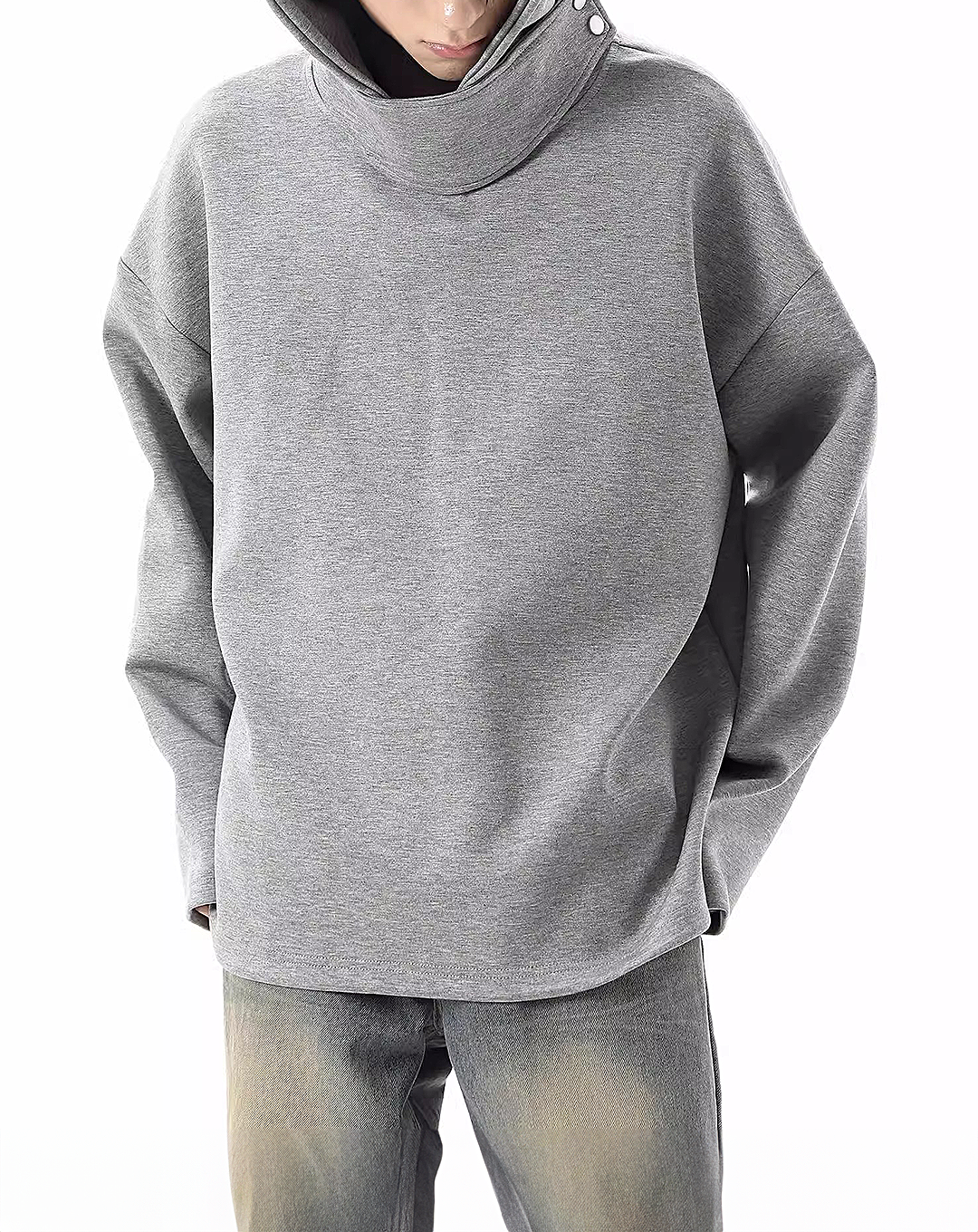 ♂High Neck Hoodie
