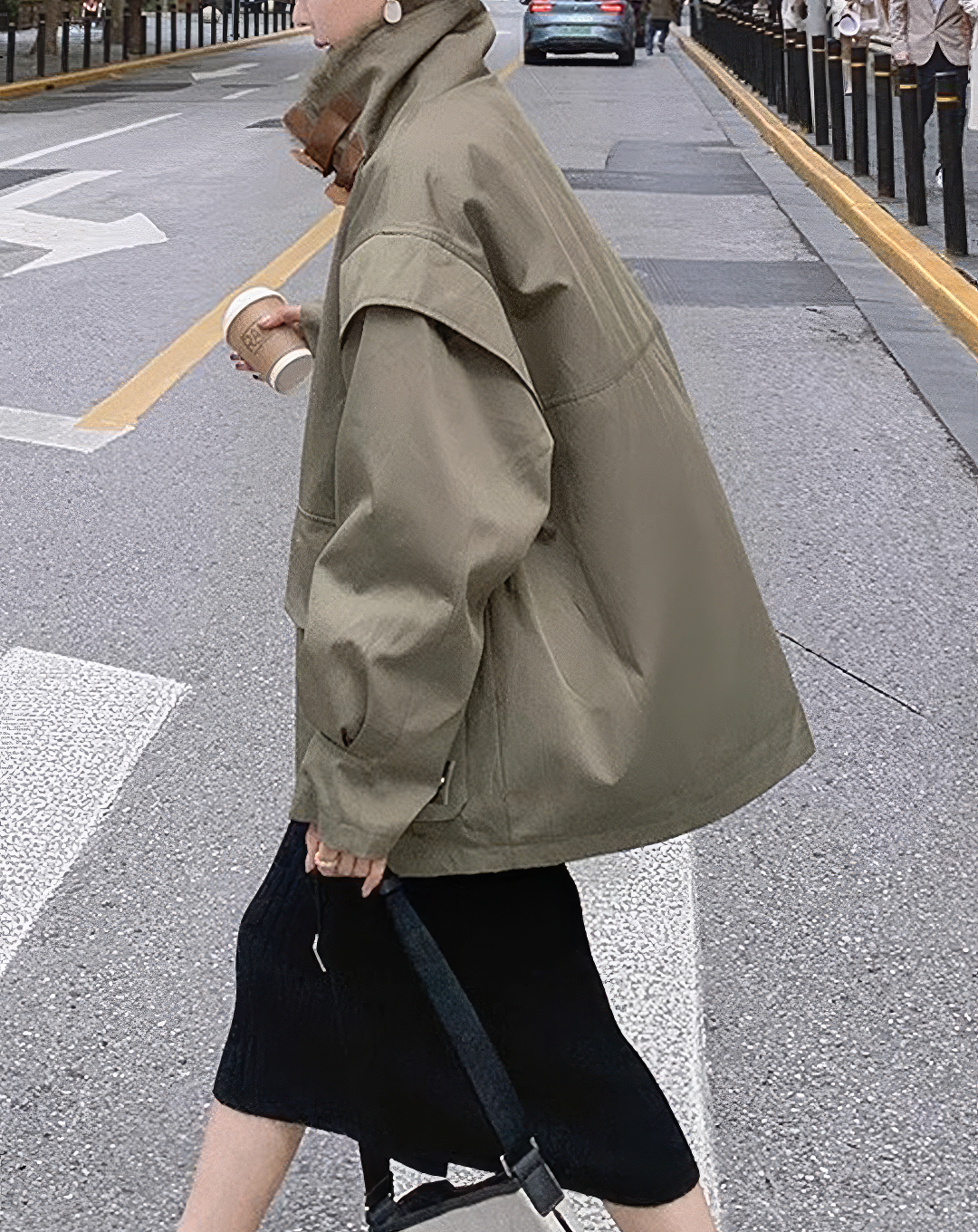 ♀Fur Collar Volume Jacket