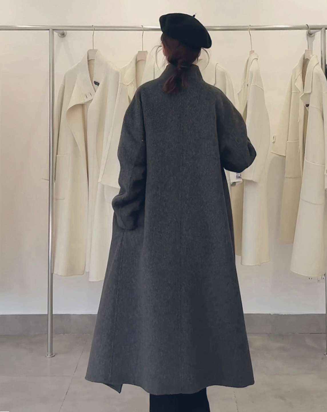 ♀Wool Over Wrap Coat
