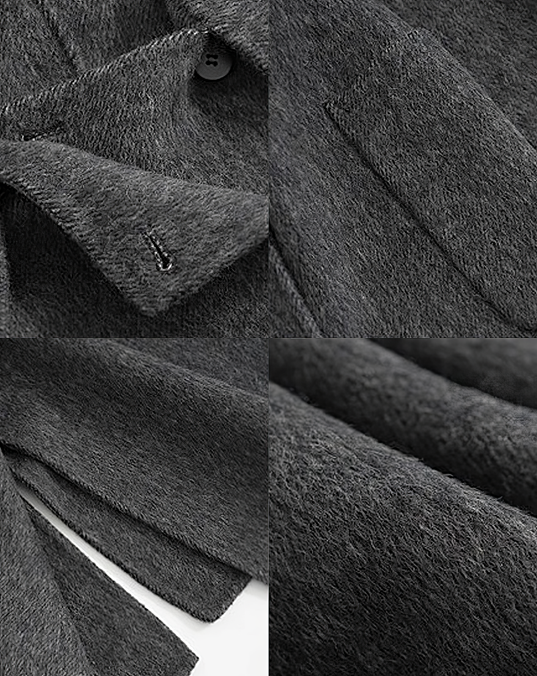 ♀100% WOOL High Neck Coat