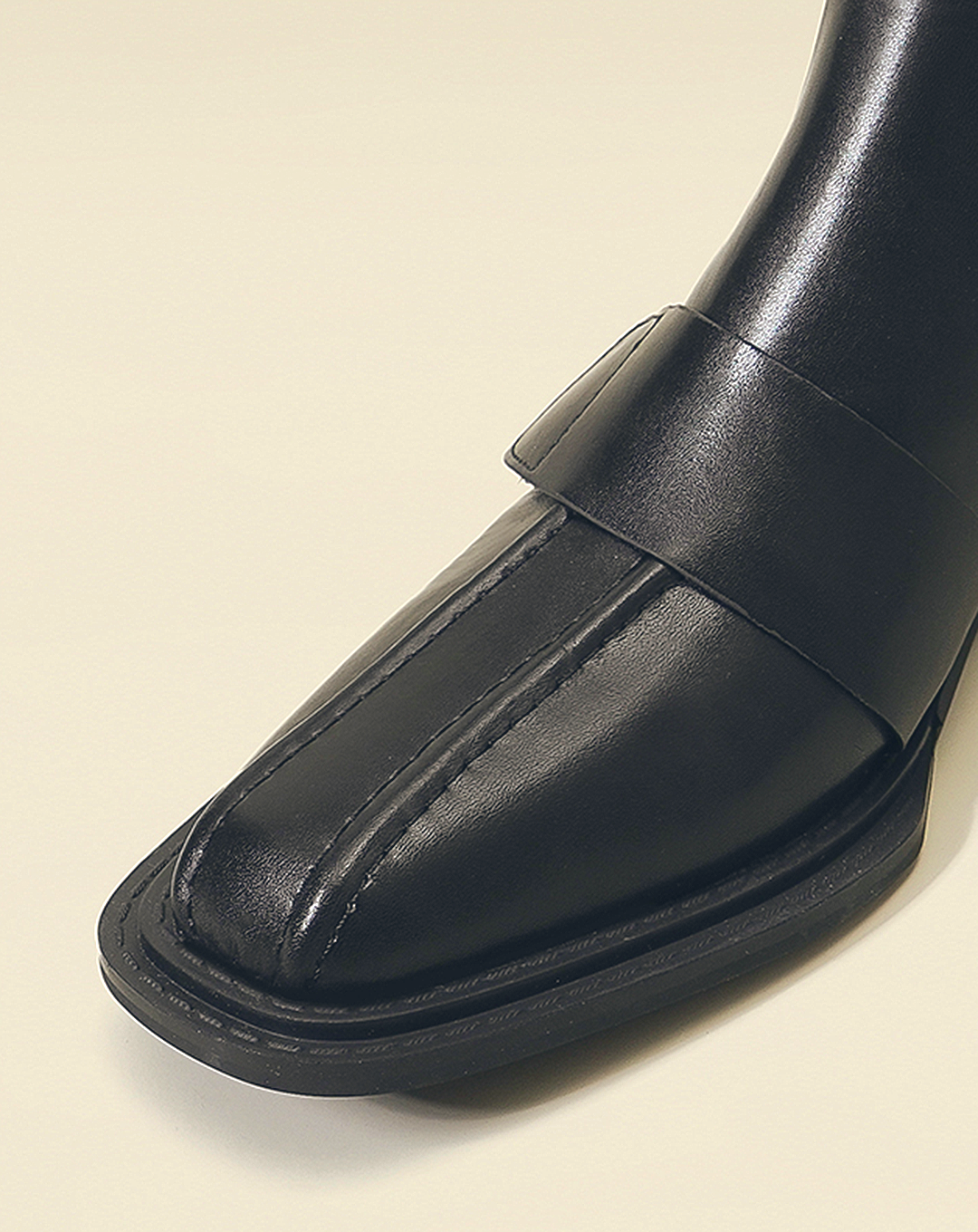 ♀本革/Low Heel Sock Boots