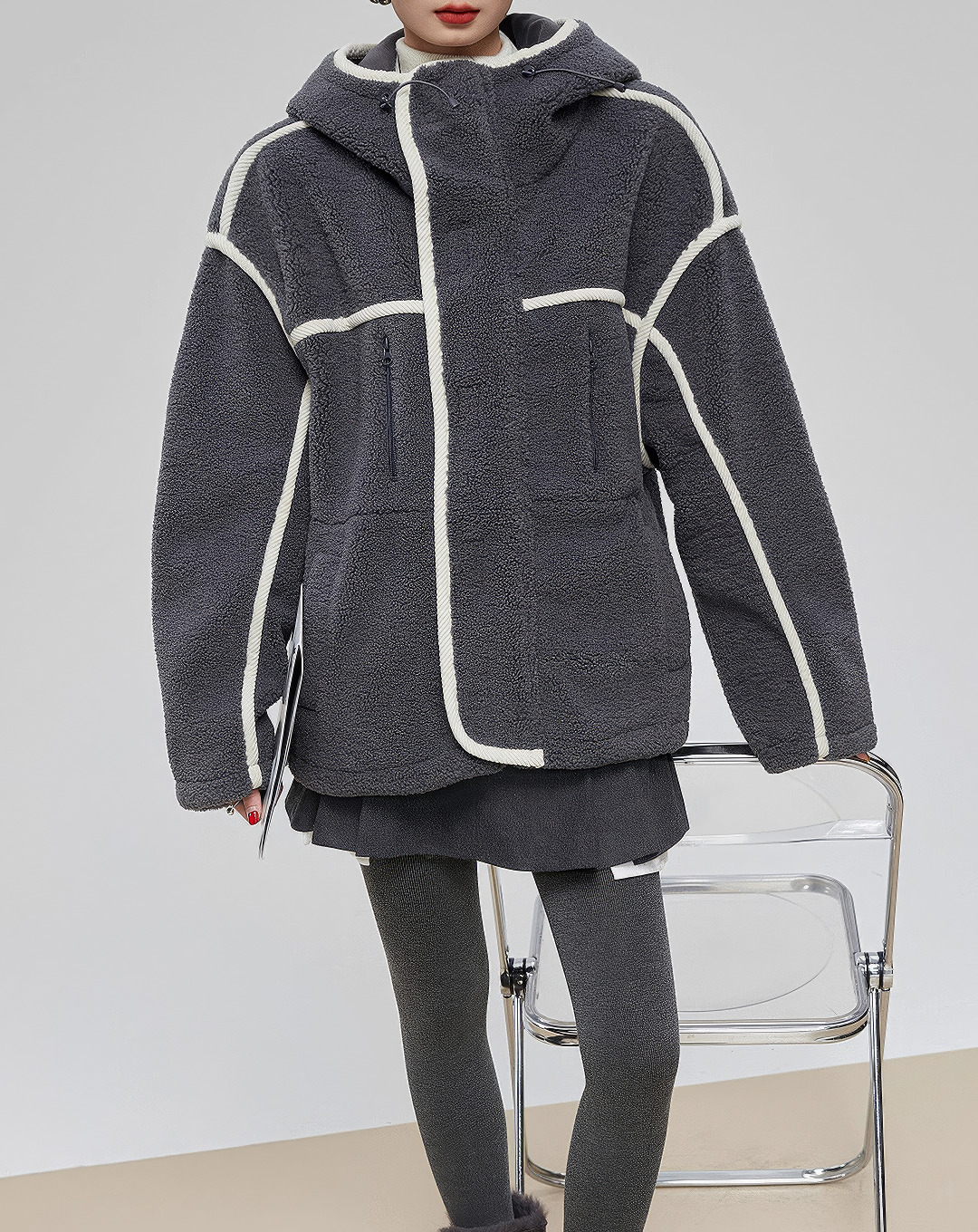 ♀Fluffy Fleece Blouson