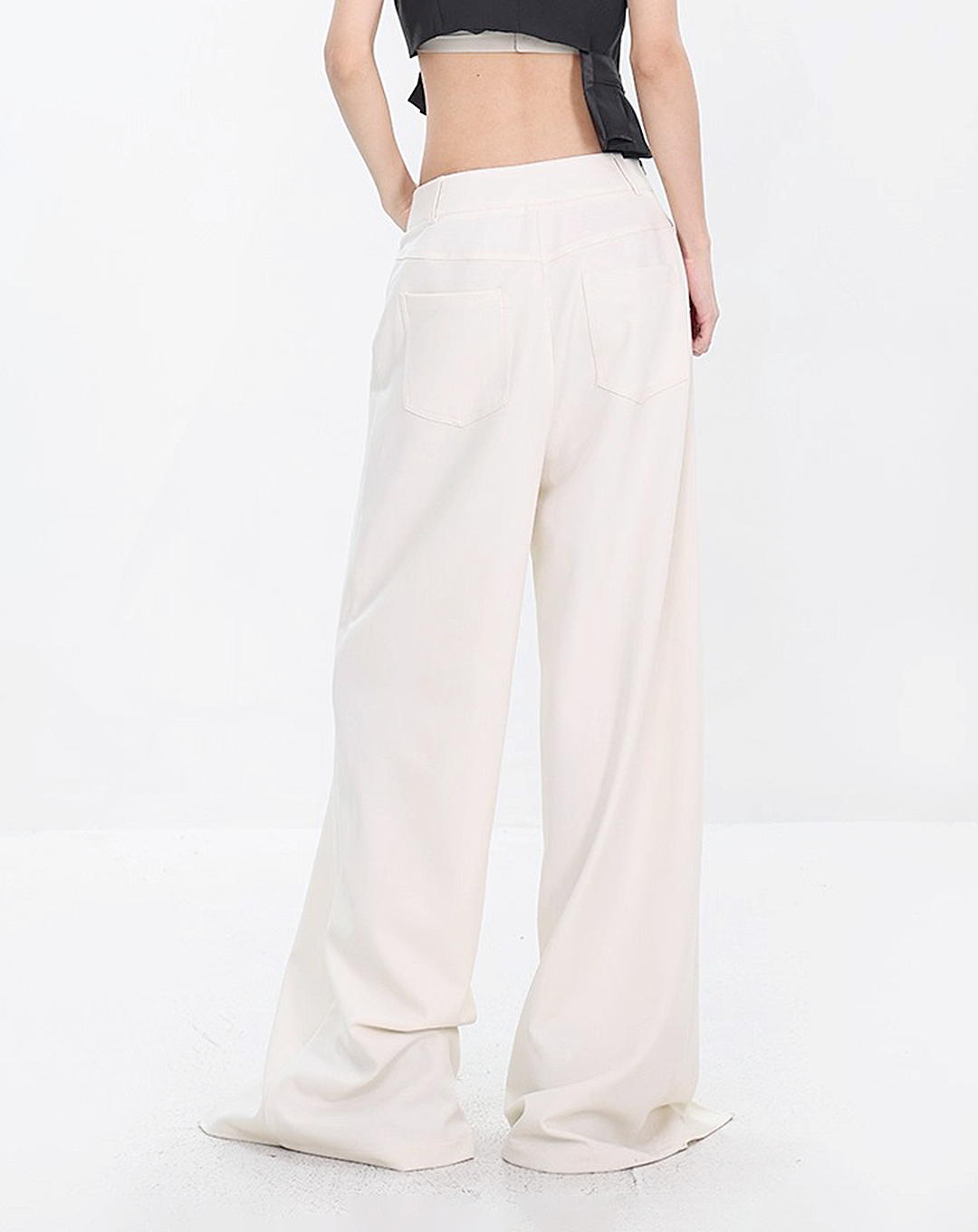 ♀V-Cut Draped Pants