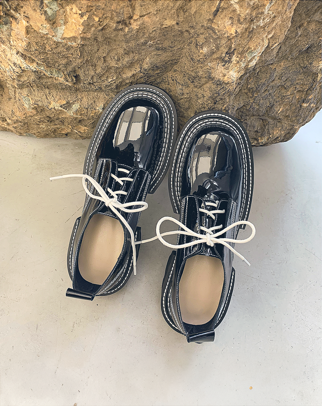 ♂♀本革/Stitch Design Leather Shoes