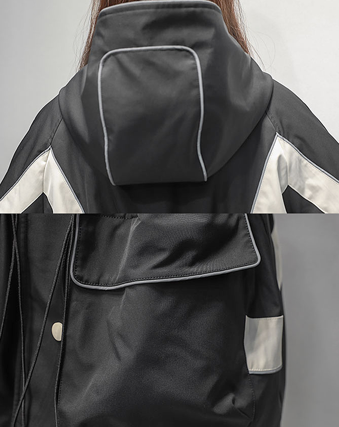 ♀Curve Line Hooded Jacket