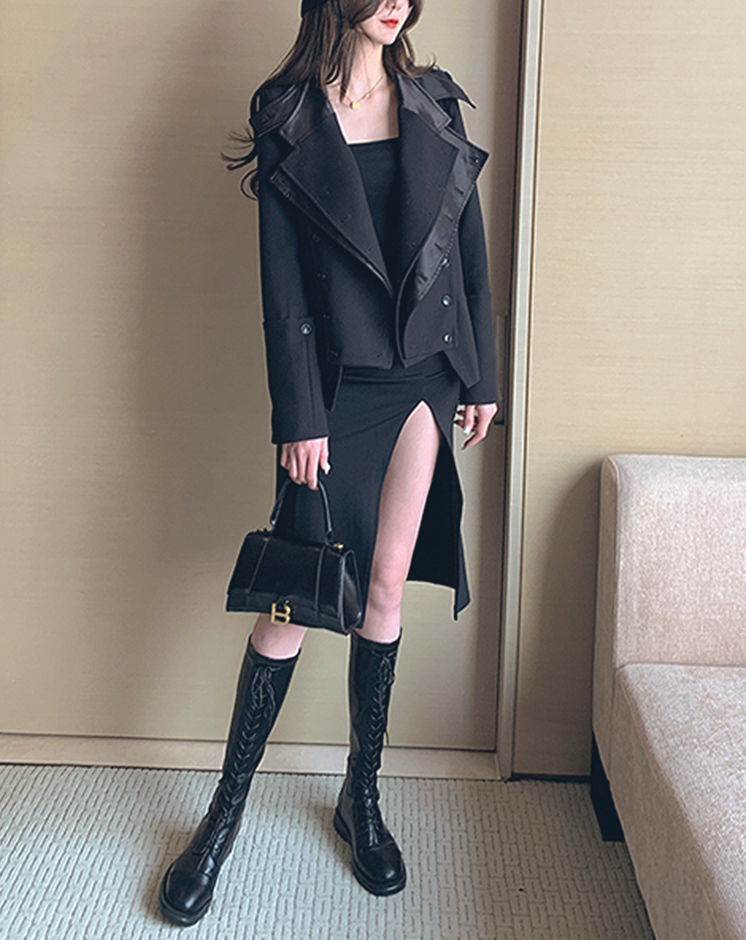♀Layer Collar Jacket