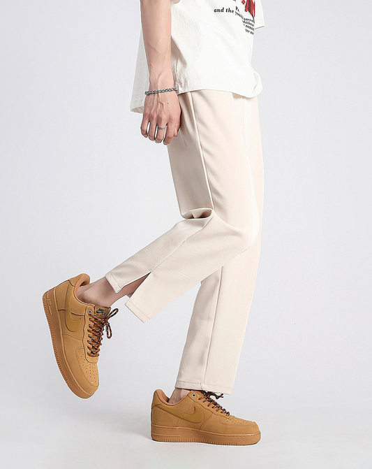 ♂Side Slit Straight Pants