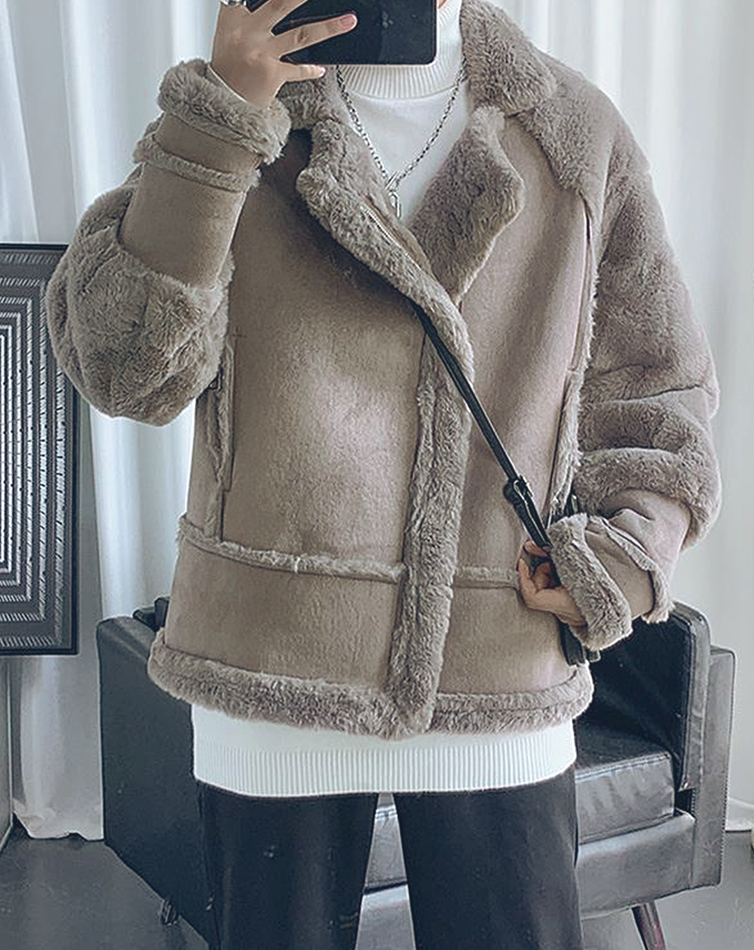♂Oversized Mouton Jacket