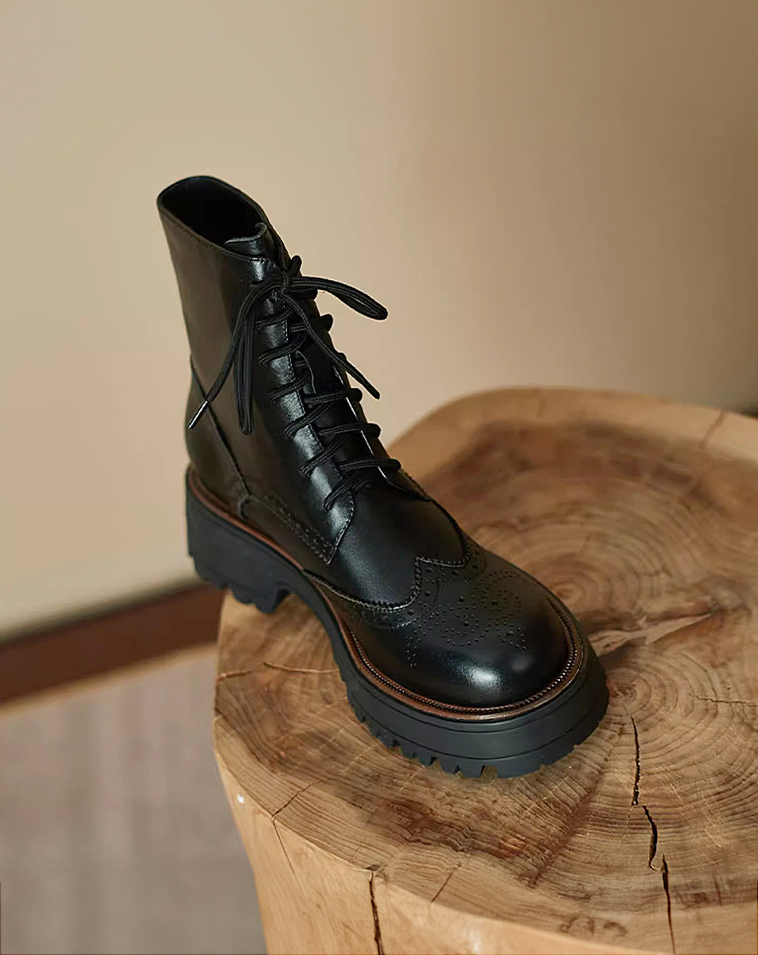 ♀本革/Classic Brogue Boots