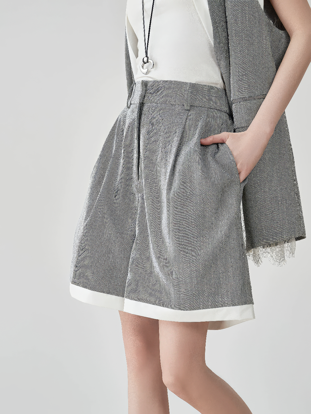 ♀Bi-Color Vest & Shorts Set