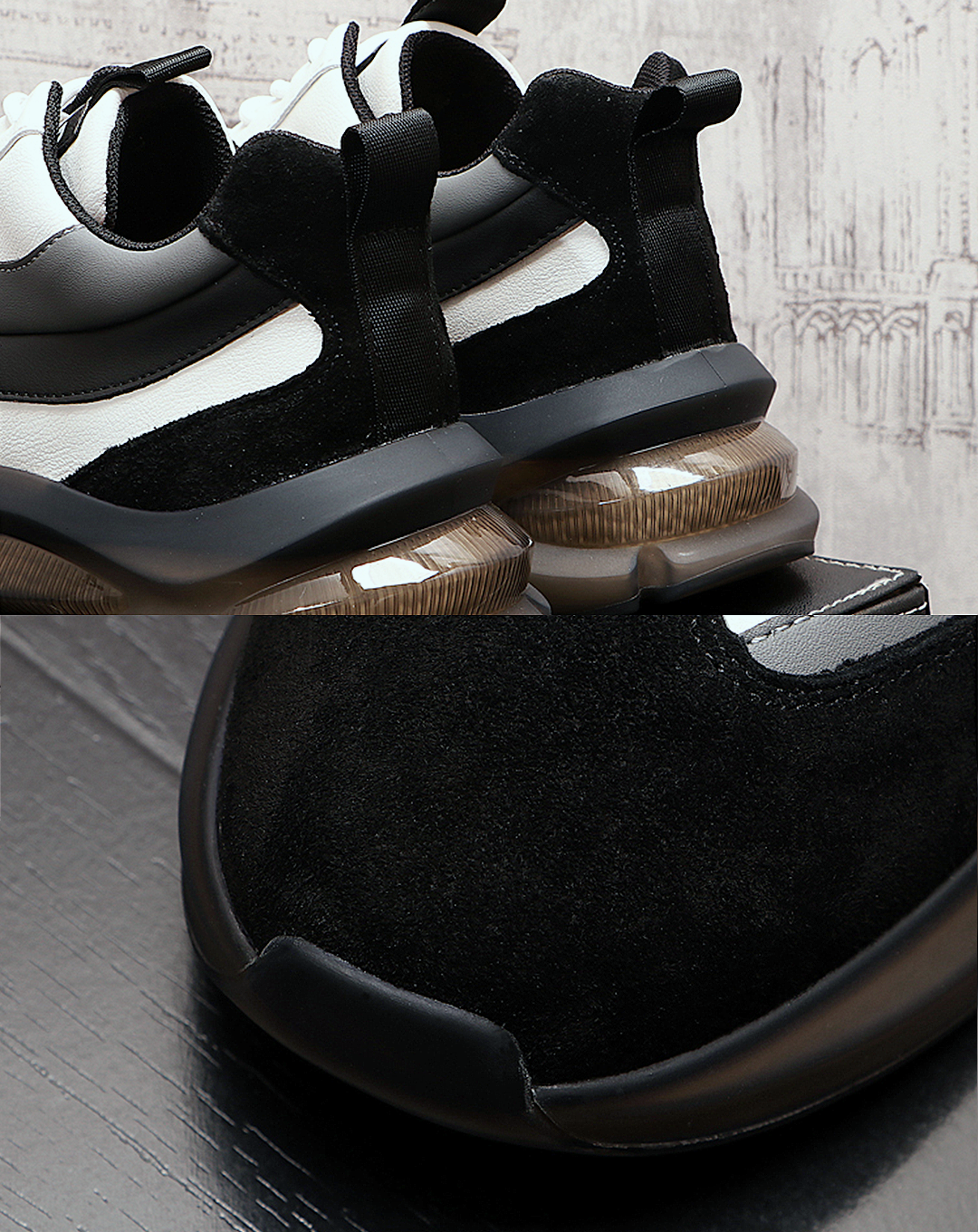 ♂♀Monotone Sporty Sneakers