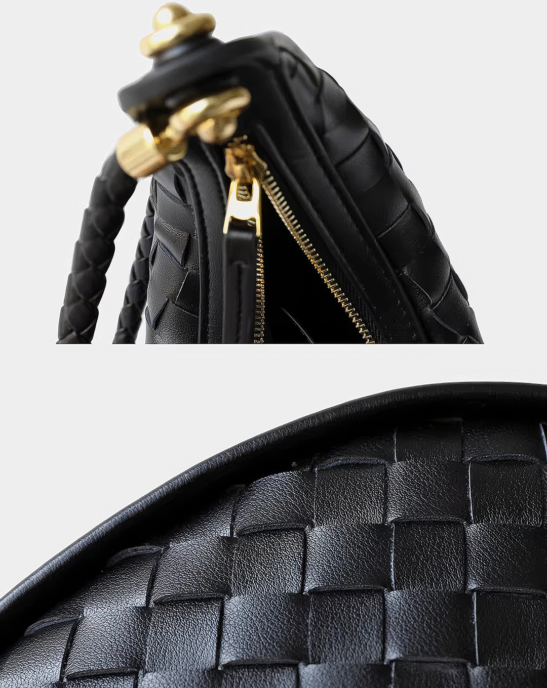 ♀本革/Intrecciato Leather Moon Bag