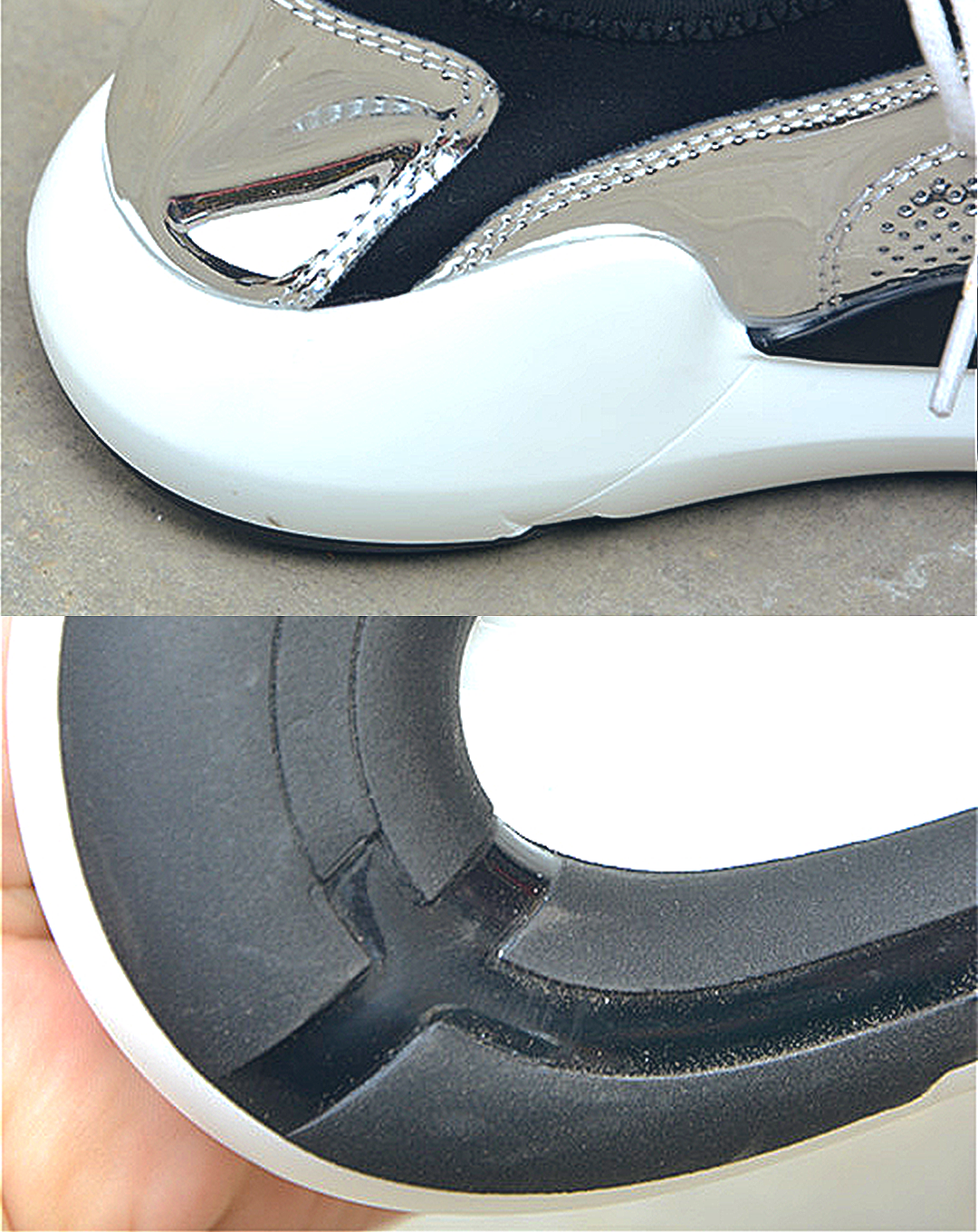 ♂♀本革/Horizontal Line Design Sneakers