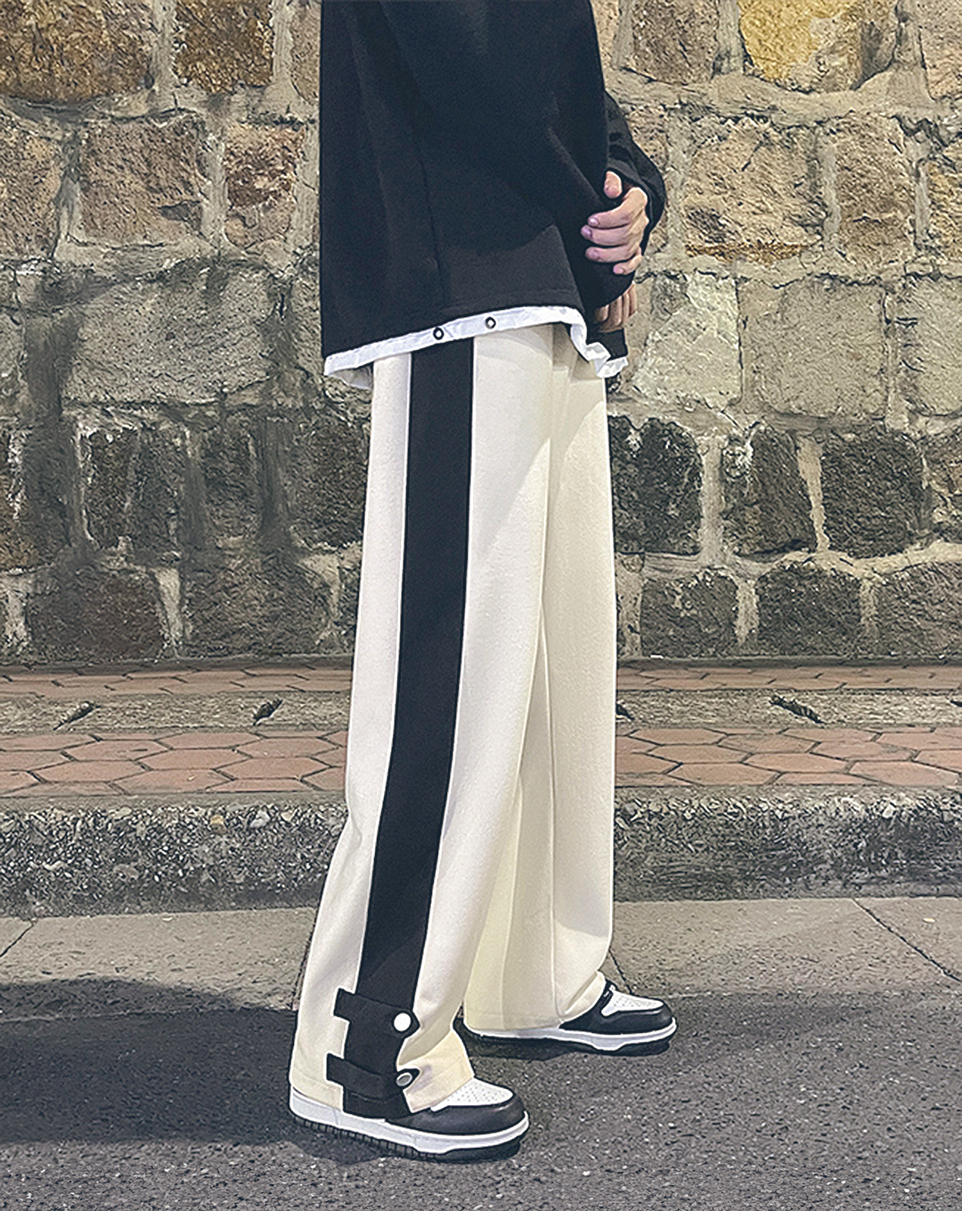 ♂Line Loose Button Pants