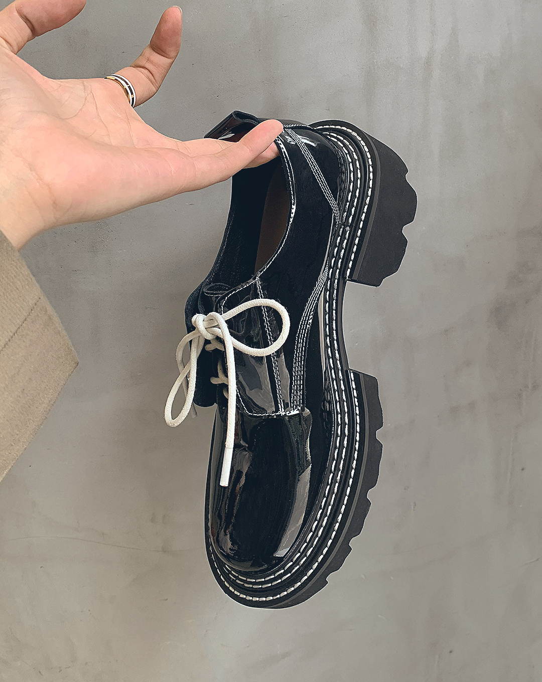 ♂♀本革/Stitch Design Leather Shoes
