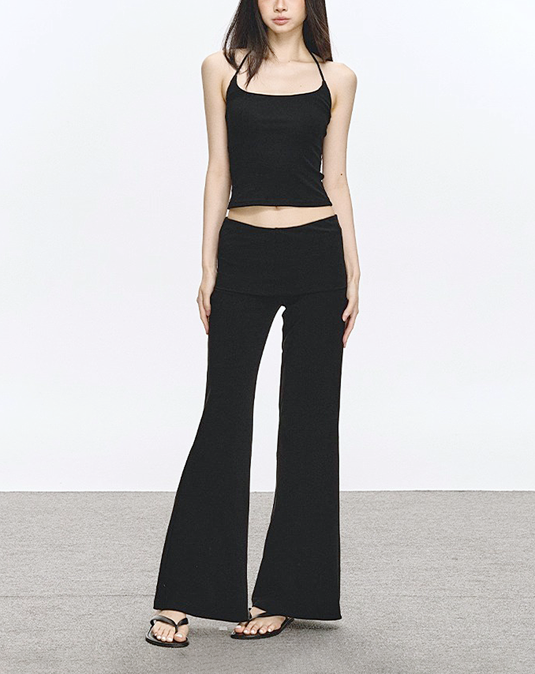 ♀High Waist Flare Pants