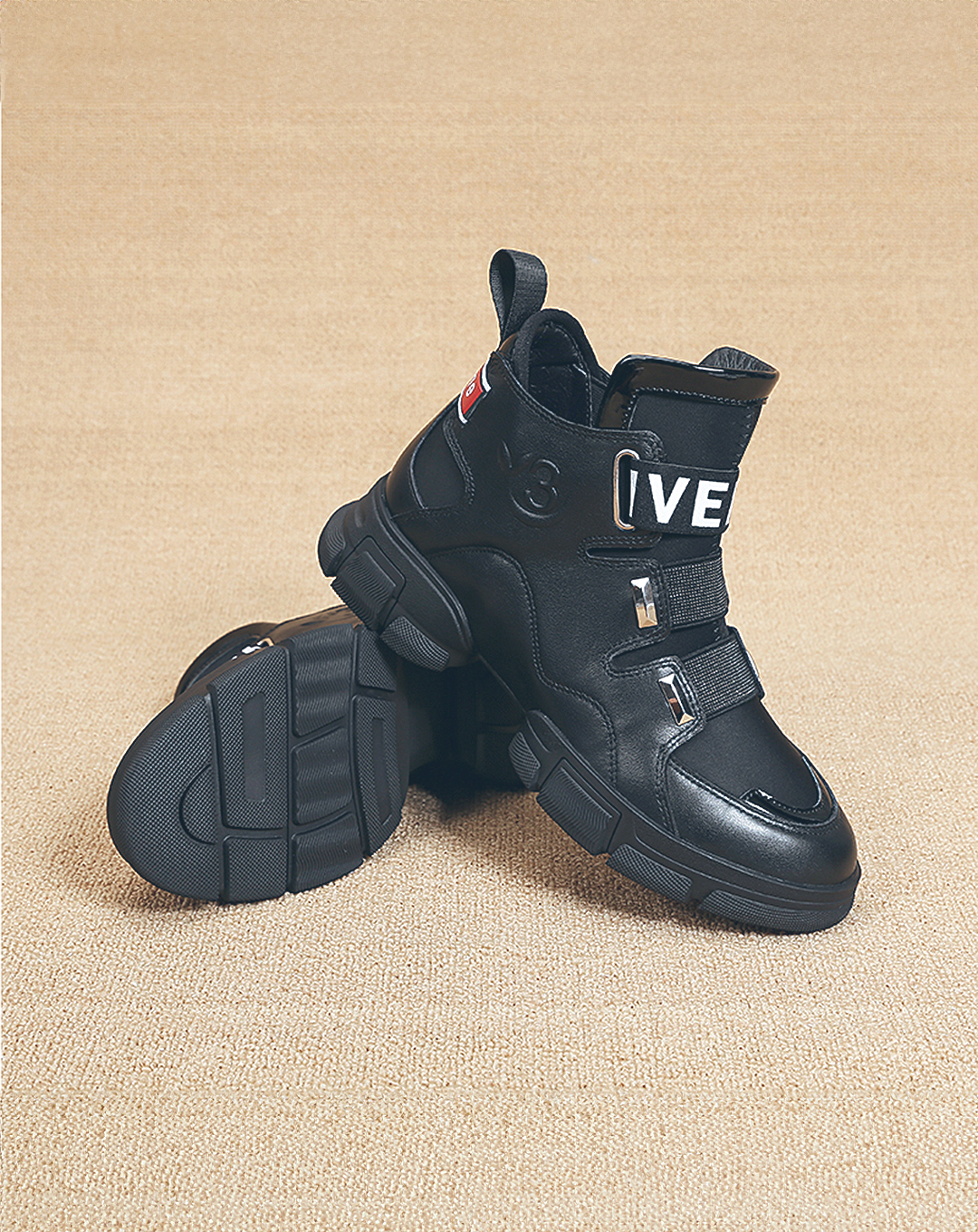 ♀Rubber Belt Platform Shoes