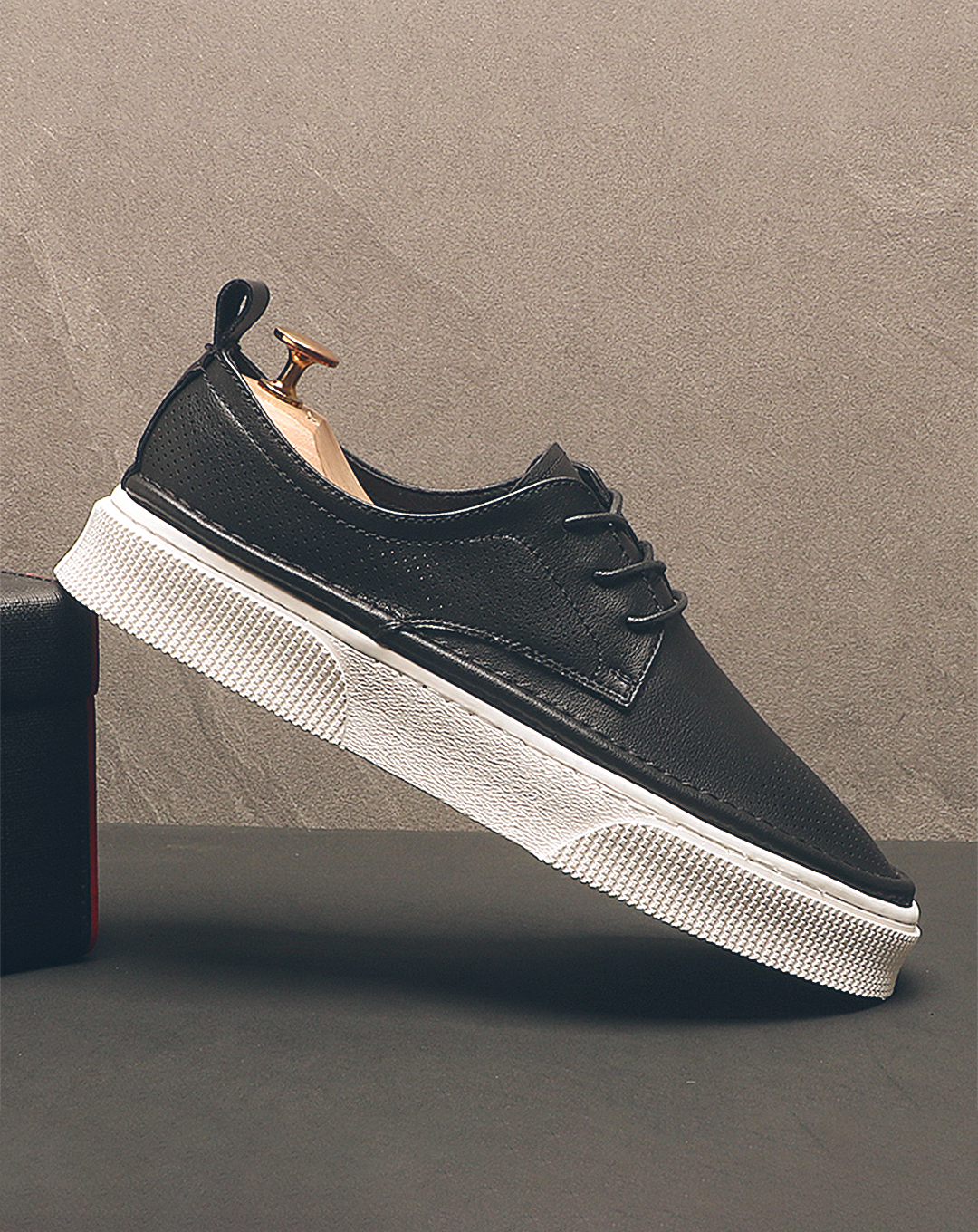 ♂♀Platform Mesh Leather Shoes
