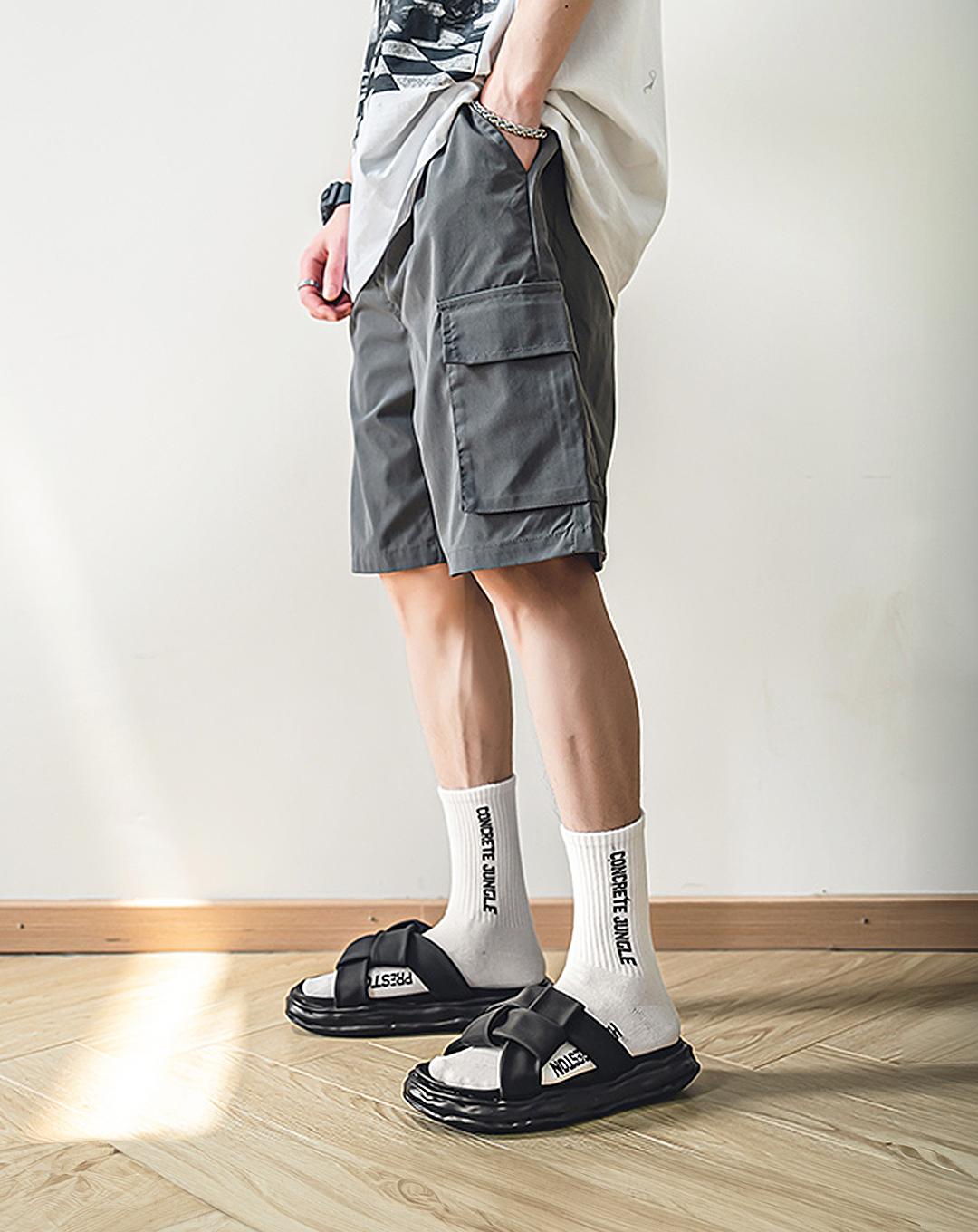 ♂Braided Platform Sandals