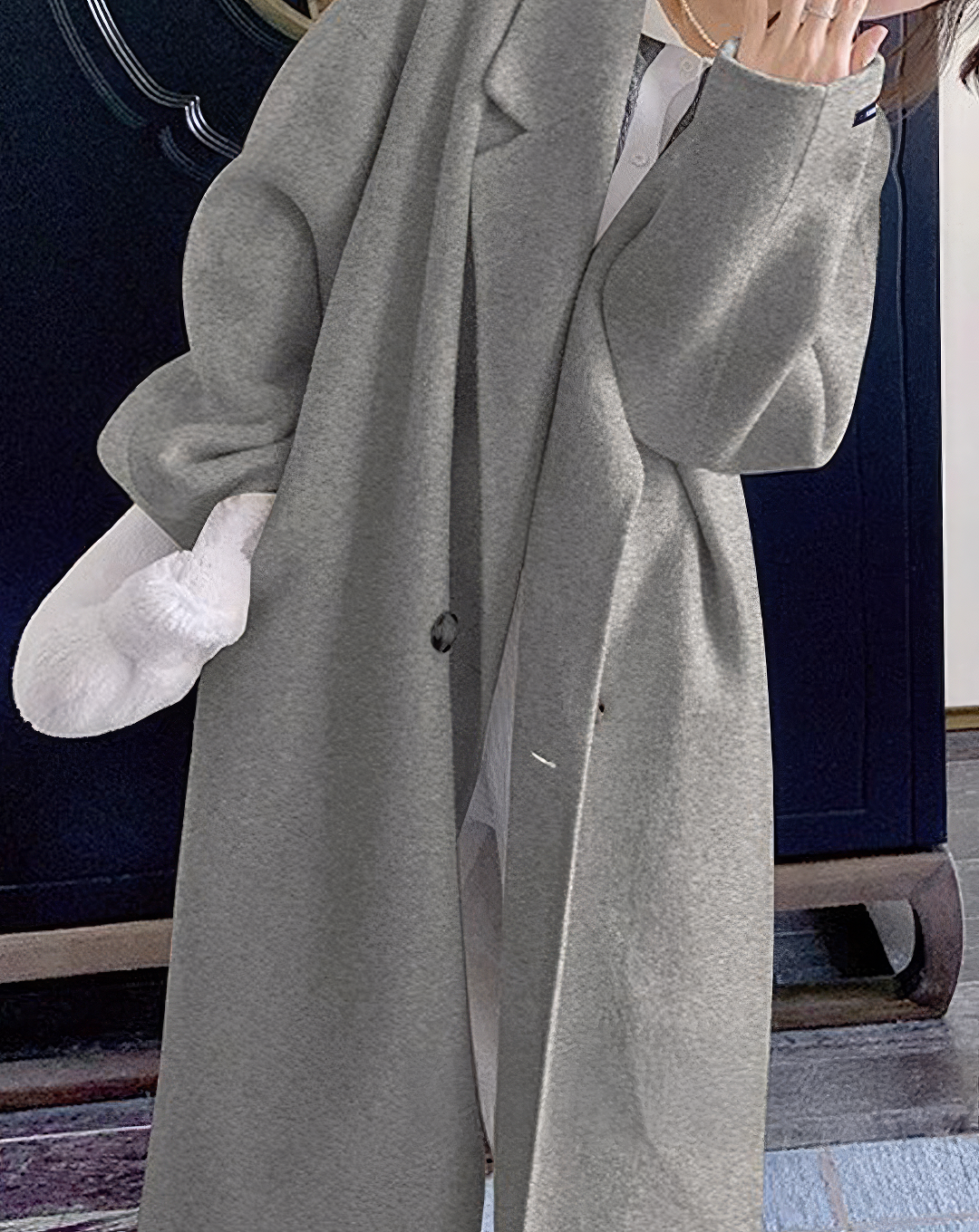 ♀Double Breasted Wool Coat