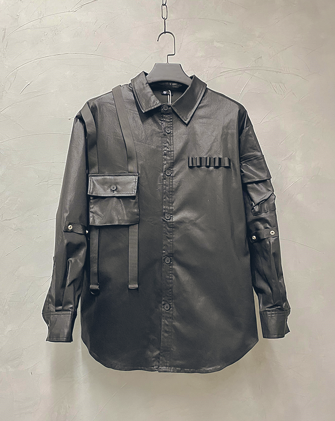 ♂Glossy Military Shirt