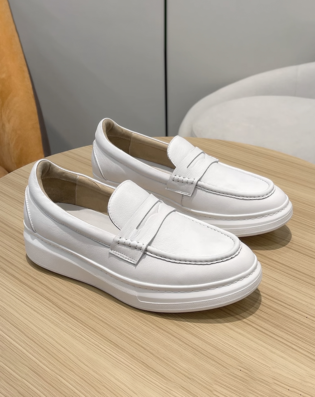 ♂♀Platform Simple Loafer