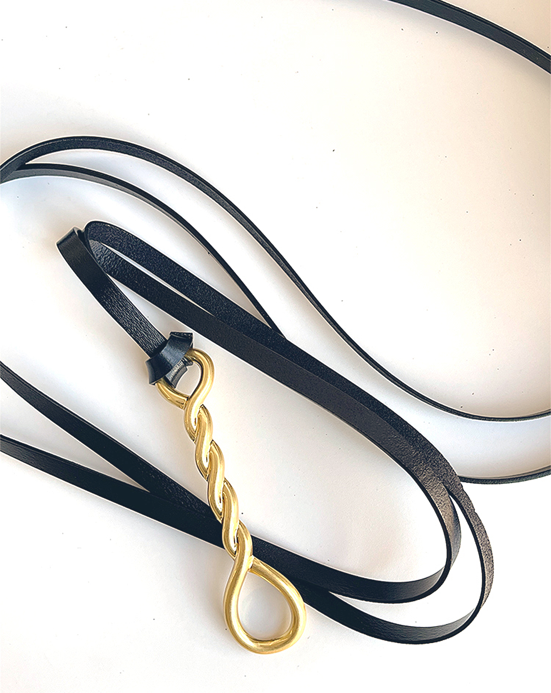 ♀本革/Twist Chain Belt