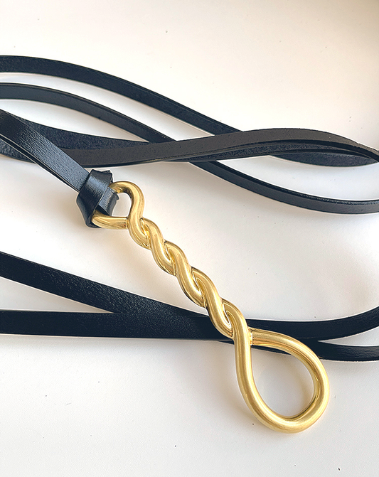 ♀本革/Twist Chain Belt