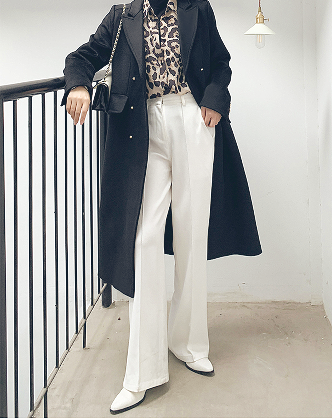 ♀Center Press Loose Pants