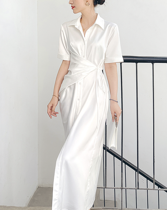 ♀Long Shirt Cache Coeur Dress