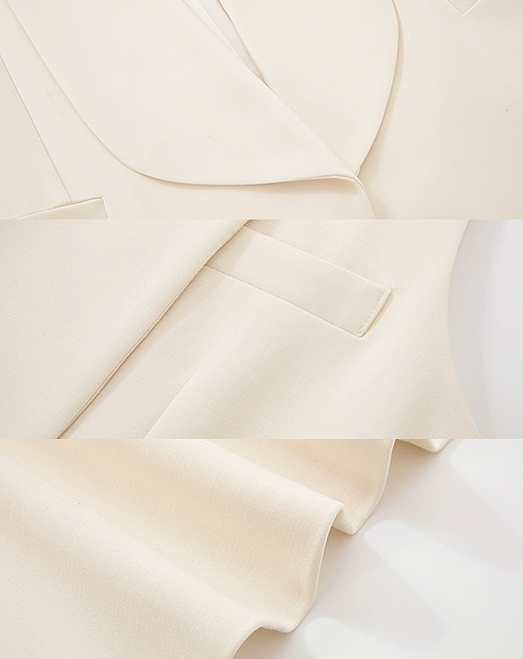 ♀Shawl Collar Gilet & Short Pants