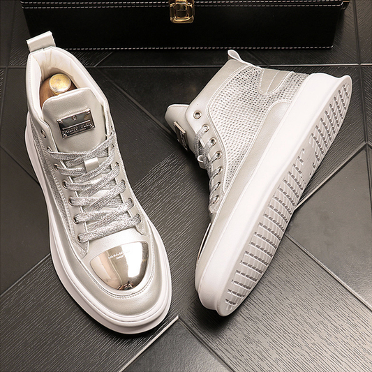♂♀Unisex Metallic Mesh Sneakers